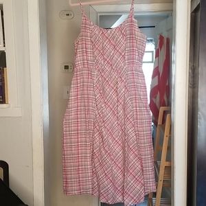 Faded Glory Pink Plaid Sundress